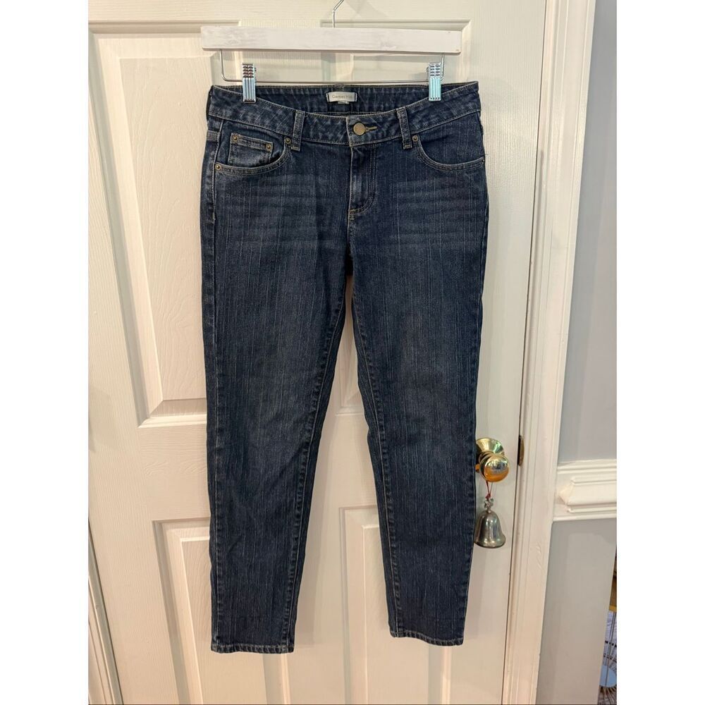 Garnet Hill Straight Leg Blue Jeans sz 4P EUC